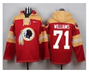 Nike Washington Redskins #71 Trent Williams Burgundy Red Player Pullover NFL Hoodie