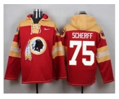 Nike Washington Redskins #75 Brandon Scherff Burgundy Red Player Pullover NFL Hoodie