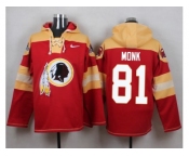 Nike Washington Redskins #81 Art Monk Burgundy Red Player Pullover NFL Hoodie