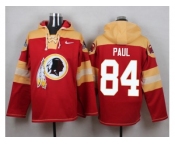 Nike Washington Redskins #84 Niles Paul Burgundy Red Player Pullover NFL Hoodie