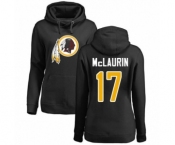 Football Women's Washington Redskins #17 Terry McLaurin Black Name & Number Logo Pullover Hoodie