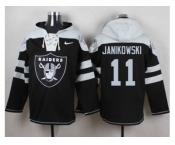 Nike Oakland Raiders #11 Sebastian Janikowski Black Player Pullover Hoodie