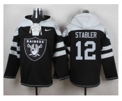 Nike Oakland Raiders #12 Kenny Stabler Black Player Pullover Hoodie