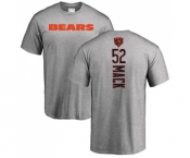 NFL Nike Chicago Bears #52 Khalil Mack Ash Backer T-Shirt
