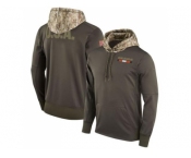 Men Chicago Bears Nike Olive Salute to Service Sideline Therma Pullover Hoodie