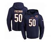 Nike Chicago Bears #50 Jerrell Freeman Navy Blue Name & Number Pullover NFL Hoodie