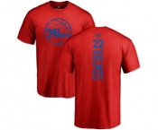 NBA Nike Philadelphia 76ers #22 Richaun Holmes Red One Color Backer T-Shirt