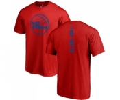 NBA Nike Philadelphia 76ers #8 Zhaire Smith Red One Color Backer T-Shirt