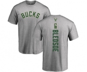 NBA Nike Milwaukee Bucks #6 Eric Bledsoe Ash Backer T-Shirt