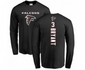 Football Atlanta Falcons #3 Matt Bryant Black Backer Long Sleeve T-Shirt