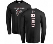 Football Atlanta Falcons #93 Allen Bailey Black Backer Long Sleeve T-Shirt
