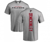 Football Atlanta Falcons #98 Takkarist McKinley Ash Backer T-Shirt