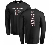 NFL Nike Atlanta Falcons #27 Damontae Kazee Black Backer Long Sleeve T-Shirt