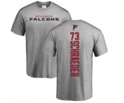 NFL Nike Atlanta Falcons #73 Ryan Schraeder Ash Backer T-Shirt