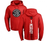 NBA Nike Toronto Raptors #1 Tracy Mcgrady Red Backer Pullover Hoodie