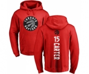 NBA Nike Toronto Raptors #15 Vince Carter Red Backer Pullover Hoodie