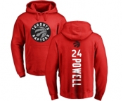 NBA Nike Toronto Raptors #24 Norman Powell Red Backer Pullover Hoodie