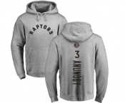 NBA Nike Toronto Raptors #3 OG Anunoby Ash Backer Pullover Hoodie