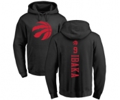 NBA Nike Toronto Raptors #9 Serge Ibaka Black One Color Backer Pullover Hoodie