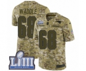 Men's Nike New England Patriots #68 LaAdrian Waddle Limited Camo 2018 Salute to Service Super Bowl LIII Bound NFL Jersey