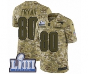 Men's Nike New England Patriots #80 Irving Fryar Limited Camo 2018 Salute to Service Super Bowl LIII Bound NFL Jersey
