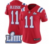 Women's Nike New England Patriots #11 Drew Bledsoe Red Alternate Vapor Untouchable Limited Player Super Bowl LIII Bound NFL Jersey