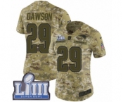 Women's Nike New England Patriots #29 Duke Dawson Limited Camo 2018 Salute to Service Super Bowl LIII Bound NFL Jersey