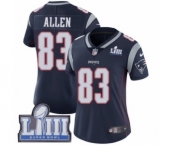 Women's Nike New England Patriots #83 Dwayne Allen Navy Blue Team Color Vapor Untouchable Limited Player Super Bowl LIII Bound NFL Jersey