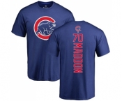 MLB Nike Chicago Cubs #70 Joe Maddon Royal Blue Backer T-Shirt