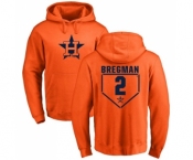 MLB Nike Houston Astros #2 Alex Bregman Orange RBI Pullover Hoodie