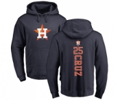MLB Nike Houston Astros #25 Jose Cruz Jr. Navy Blue Backer Pullover Hoodie