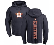 MLB Nike Houston Astros #27 Jose Altuve Navy Blue Backer Pullover Hoodie