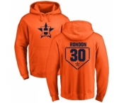 MLB Nike Houston Astros #30 Hector Rondon Orange RBI Pullover Hoodie