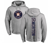MLB Nike Houston Astros #50 Charlie Morton Ash Backer Pullover Hoodie