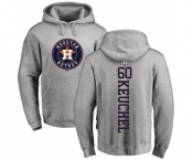 MLB Nike Houston Astros #60 Dallas Keuchel Ash Backer Pullover Hoodie