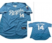 Men's Kansas City Royals #14 Jac Caglianone Light Blue Flexbase Stitched MLB Jersey