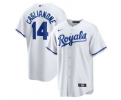 Men's Kansas City Royals #14 Jac Caglianone Nike White Home Replica Jerse