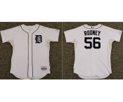 Men's Detroit Tigers #56 Fernando Rodney Game White Home Jersey Men's Detroit Tigers #56 Fernando Rodney Game White Home Jersey