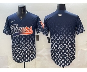 Men's Detroit Tigers Blank Navy With Patch Vapor Premier Limited Stitched Baseball Jersey