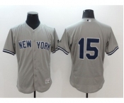 Men New York Yankees #15 Thurman Munson Majestic Grey Flexbase Authentic Collection Player Jersey Men New York Yankees #15 Thurman Munson Majestic Grey Flexbase Authentic Collection Player Jersey