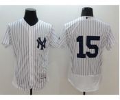 Men New York Yankees #15 Thurman Munson Majestic white stripe Flexbase Authentic Collection Player Jersey Men New York Yankees #15 Thurman Munson Majestic white stripe Flexbase Authentic Collection Player Jersey