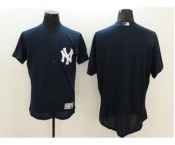 Men New York Yankees Blank Majestic Navy Blue Flexbase Authentic Collection Player Jersey