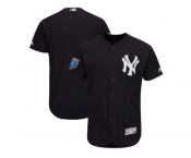 Men New York Yankees Customized Majestic Navy 2018 Spring Training Flex Base Team Jersey