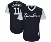 Men's Majestic New York Yankees #11 Brett Gardner Gardner Authentic Navy Blue 2017 Players Weekend MLB Jersey Men's Majestic New York Yankees #11 Brett Gardner Gardner Authentic Navy Blue 2017 Players Weekend MLB Jersey