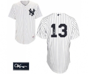 Men's Majestic New York Yankees #13 Alex Rodriguez Authentic White Home Autographed MLB Jersey Men's Majestic New York Yankees #13 Alex Rodriguez Authentic White Home Autographed MLB Jersey