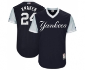 Men's Majestic New York Yankees #24 Gary Sanchez Kraken Authentic Navy Blue 2017 Players Weekend MLB Jersey Men's Majestic New York Yankees #24 Gary Sanchez Kraken Authentic Navy Blue 2017 Players Weekend MLB Jersey
