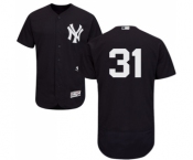 Men's Majestic New York Yankees #31 Aaron Hicks Navy Blue Flexbase Authentic Collection MLB Jersey Men's Majestic New York Yankees #31 Aaron Hicks Navy Blue Flexbase Authentic Collection MLB Jersey