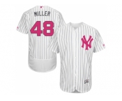 Men's Majestic New York Yankees #48 Andrew Miller Authentic White 2016 Mother's Day Fashion Flex Base MLB Jersey Men's Majestic New York Yankees #48 Andrew Miller Authentic White 2016 Mother's Day Fashion Flex Base MLB Jersey