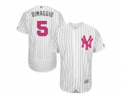 Men's Majestic New York Yankees #5 Joe DiMaggio Authentic White 2016 Mother's Day Fashion Flex Base MLB Jersey Men's Majestic New York Yankees #5 Joe DiMaggio Authentic White 2016 Mother's Day Fashion Flex Base MLB Jersey