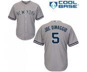 Men's Majestic New York Yankees #5 Joe DiMaggio Replica Grey Road MLB Jersey Men's Majestic New York Yankees #5 Joe DiMaggio Replica Grey Road MLB Jersey